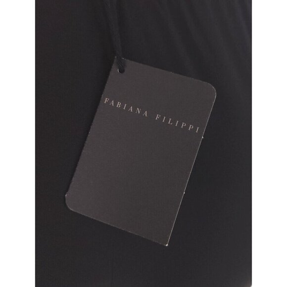 Fabiana Filippi Jogging-fit Silk Stretch Trousers Size 40 XS Womens Black $650 - Picture 8 of 13